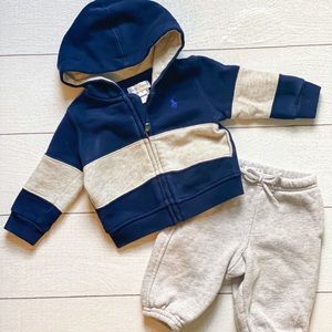 Baby Boy 3m fleece lined jacket and sweatpants